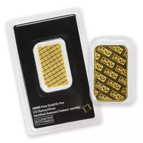 Misc Minted Gold Bar, 1/2 oz