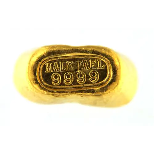 Misc. Minted Gold Bar, 1/2 Tael