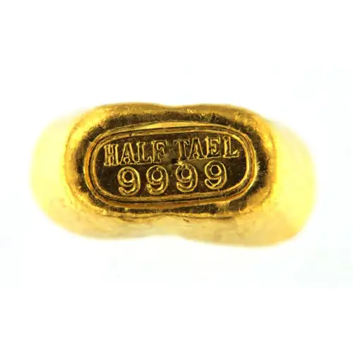 Misc. Minted Gold Bar, 1/2 Tael