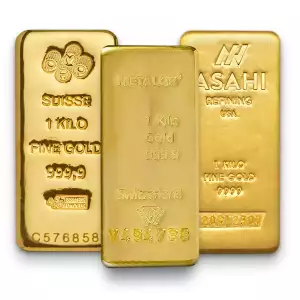 Misc Minted Gold Bar, 1 Kilo .999/.9999 (2)