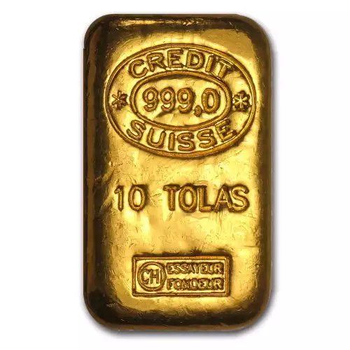Misc. Minted Gold Bar, 10 Tolas (2)