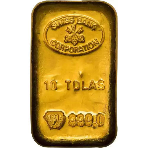 Misc. Minted Gold Bar, 10 Tolas