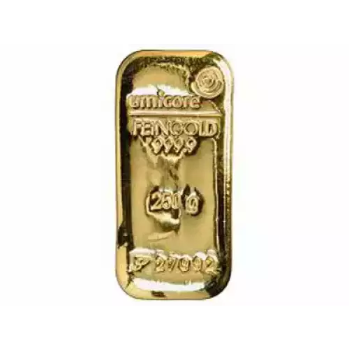 Misc Minted Gold Bar, 250 gram