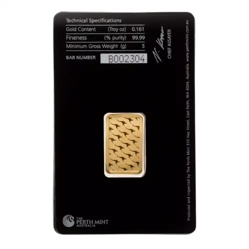 Misc Minted Gold Bar, 5 gram