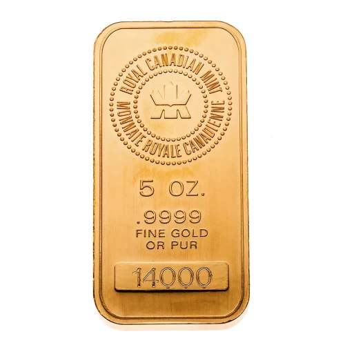 Misc Minted Gold Bar, 5 oz