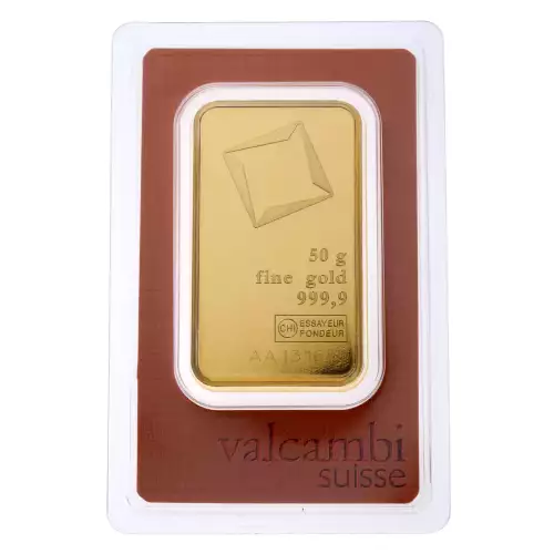 Misc Minted Gold Bar, 50 gram