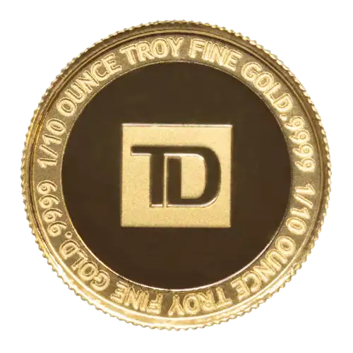1/10th ounce gold generic round - Canadian PMX