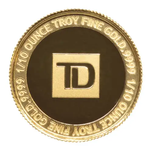 Misc Minted Gold Round, 1/10 oz (3)
