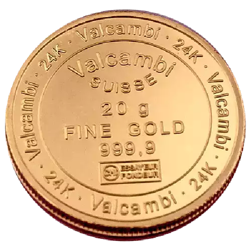 Misc Minted Gold Round, 20 gram