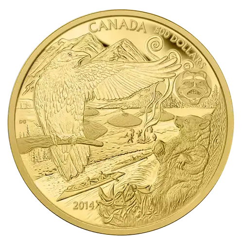 Misc. Minted RCM Gold Coin, 5 oz (2)