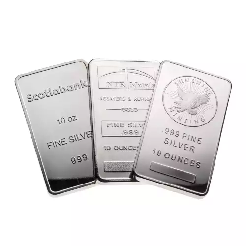 Misc. Minted Silver Bar 10 oz (5)