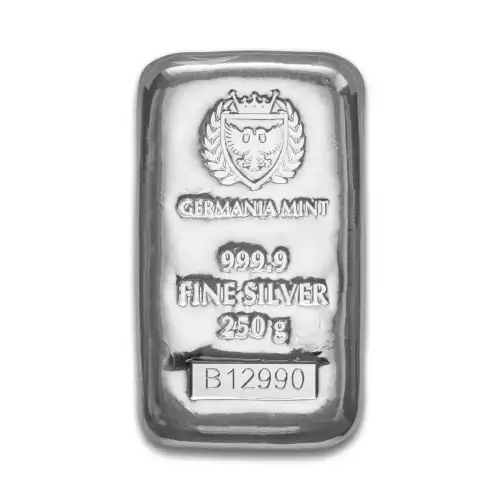 Misc. Minted Silver Bar, 250g, 1/4 Kilo (8.0375 Tr Oz) (2)