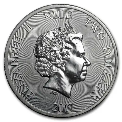 Niue Silver Double Dragon 1 oz Coin - 2017