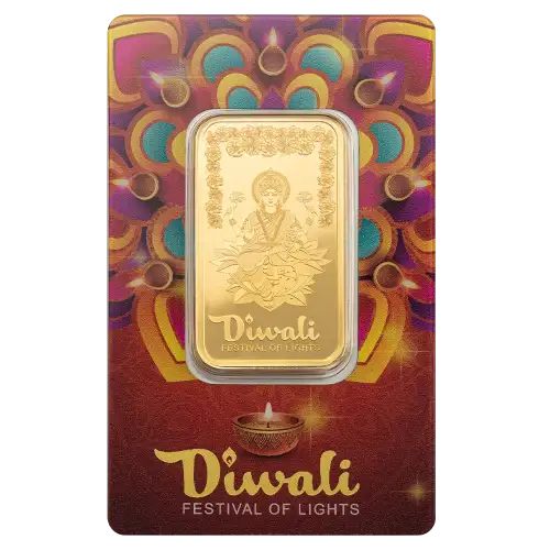 PAMP Gold Bar - Diwali Lakshmi & Rangoli Art, 1oz (3)