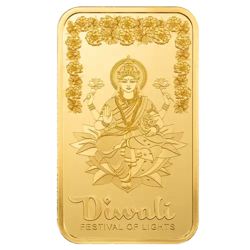 PAMP Gold Bar - Diwali Lakshmi & Rangoli Art, 1oz (4)