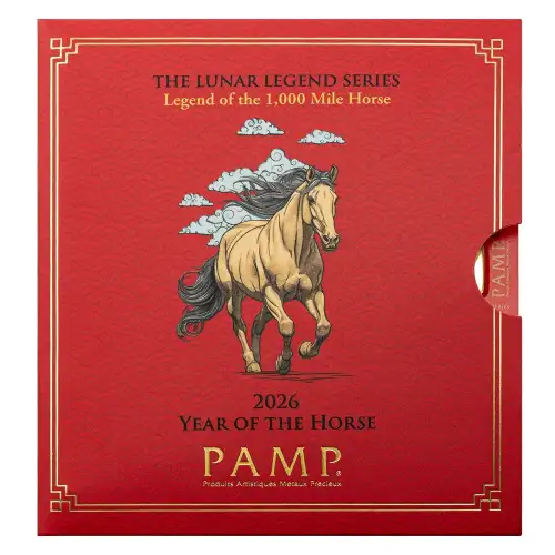 PAMP Suisse 2026 Gold Horse Multi Gram Sheet, 25 x 1 gram  (4)