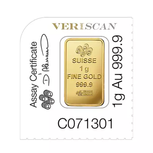 PAMP Suisse Gold Fortuna Multi Gram Sheet, 25 x 1 gram 