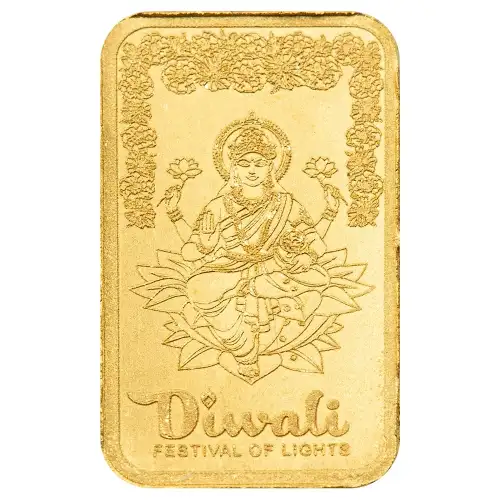 PAMP Suisse Gold MultiGram Sheet - Diwali w/Rangoli Art, 25 x 1 gram (2)