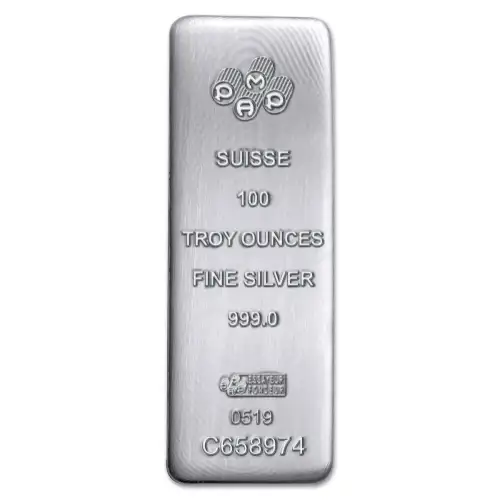 PAMP Suisse Silver Bar - 100 oz (4)