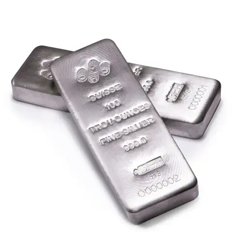 PAMP Suisse Silver Bar - 100 oz (6)