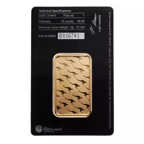 Perth Mint Gold Bar, 1 oz .9999 (4)