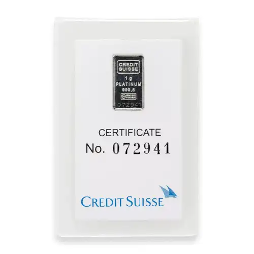 Platinum Bar 1 gram - Misc Minted (3)