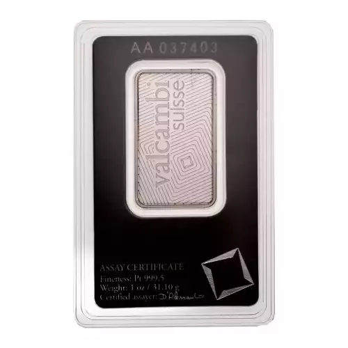 Platinum Bar 1 oz - Valcambi Suisse (5)