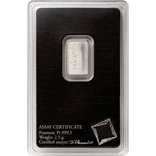 Platinum Bar 2.5 gram - Misc Minted