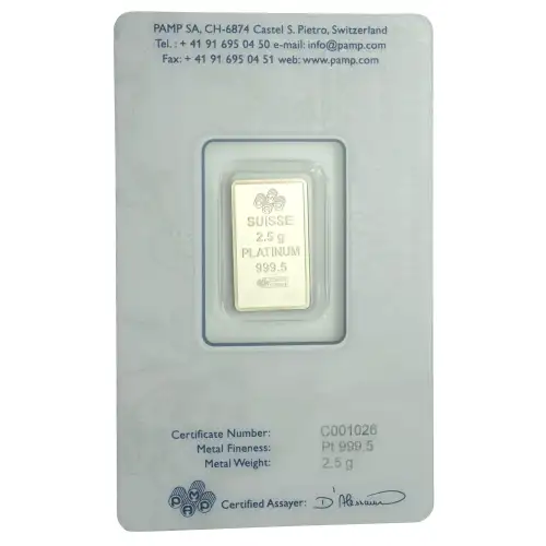 Platinum Bar 2.5 gram - Misc Minted (3)