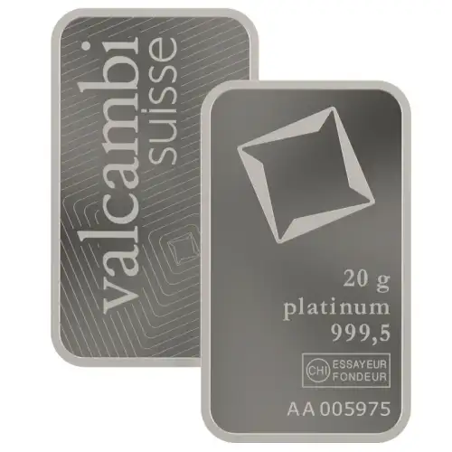 Platinum Bar 20 gram - Misc Minted (2)