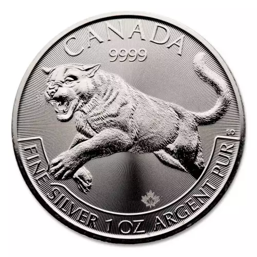 RCM 1oz Silver Predator Cougar - 2016  (2)