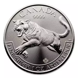 RCM 1oz Silver Predator Cougar - 2016  (2)