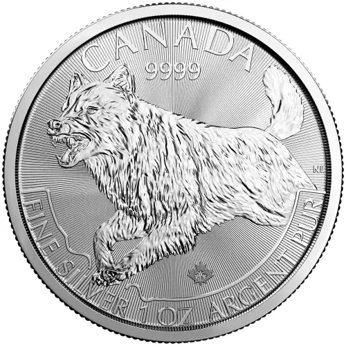 RCM 1oz Silver Predator Wolf - 2018 - Canadian PMX