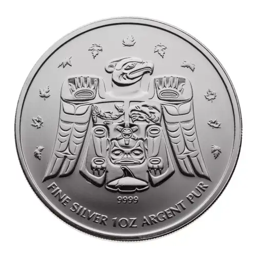 RCM 1oz Silver Thunderbird Maple Leaf - 2009 (3)