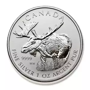 RCM 1oz Silver Wildlife Moose - 2012 (2)