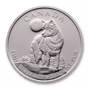 RCM 1oz Silver Wildlife Timberwolf - 2011 (2)