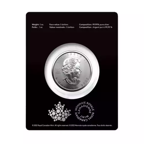 RCM 1oz Treasured Silver Maple Leaf, Congratulations - 2023 (3)