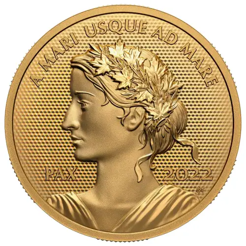 RCM $200 Peace Dollar Gold Coin (.99999), 1.066oz - 2022 (3)