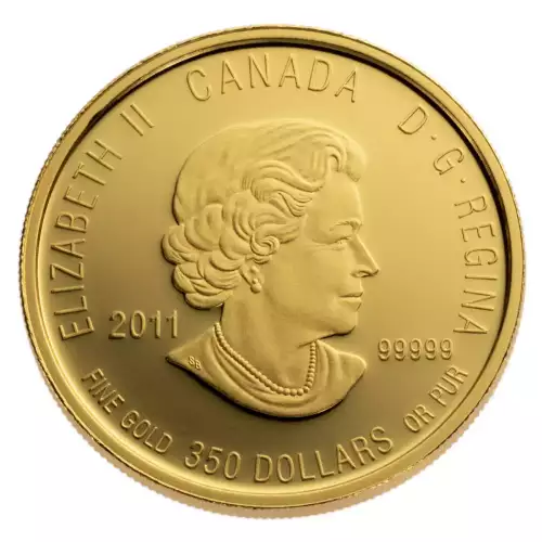 RCM $350 Provincial Floral Gold Coin (.99999), 1.125 oz - Misc Dated