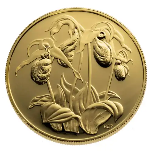 RCM $350 Provincial Floral Gold Coin (.99999), 1.223 oz - Misc Dated (1998 - 2003)