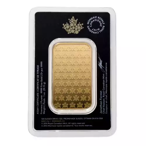 RCM Gold Bar, 1oz .9999 (2)