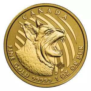 RCM Gold Coin (.99999), 1 oz - Bobcat - 2020 (2)