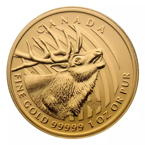 RCM Gold Coin (.99999), 1 oz - Elk - 2017 (4)