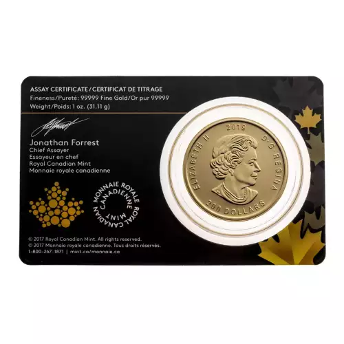 RCM Gold Coin (.99999), 1 oz - Moose - 2019 (5)