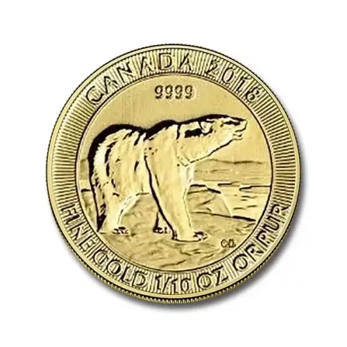 RCM Gold Coin - Majestic Polar Bear, 1/10 oz - Misc. Dated (7)