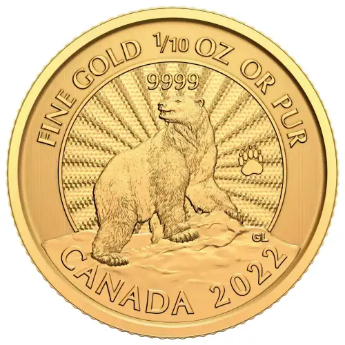RCM Gold Coin - Majestic Polar Bear, 1/10 oz - Misc. Dated (2)