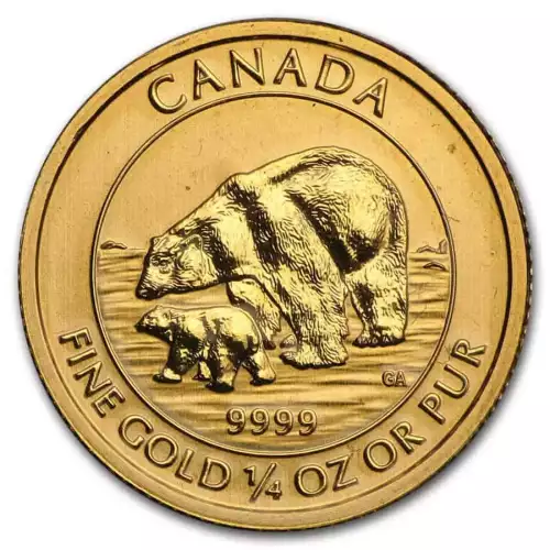 RCM Gold Coin - Polar Bear, 1/4oz - 2013 (2)