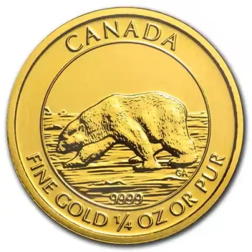 RCM Gold Coin - Polar Bear, 1/4oz - 2013