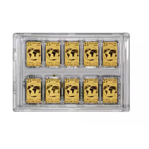 RCM Legal Tender Gold Bar, 1oz (1/10oz x 10)  (3)