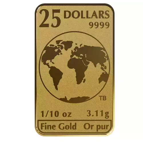 RCM Legal Tender Gold Bar, 1oz (1/10oz x 10)  (2)